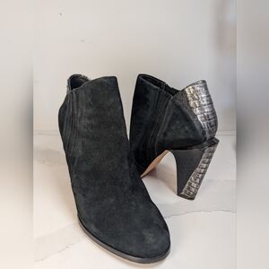 Genuine Suede LAMB Ankle Boots/ Booties